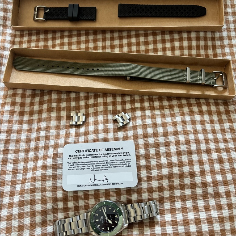 Men's Silver and Black Watch